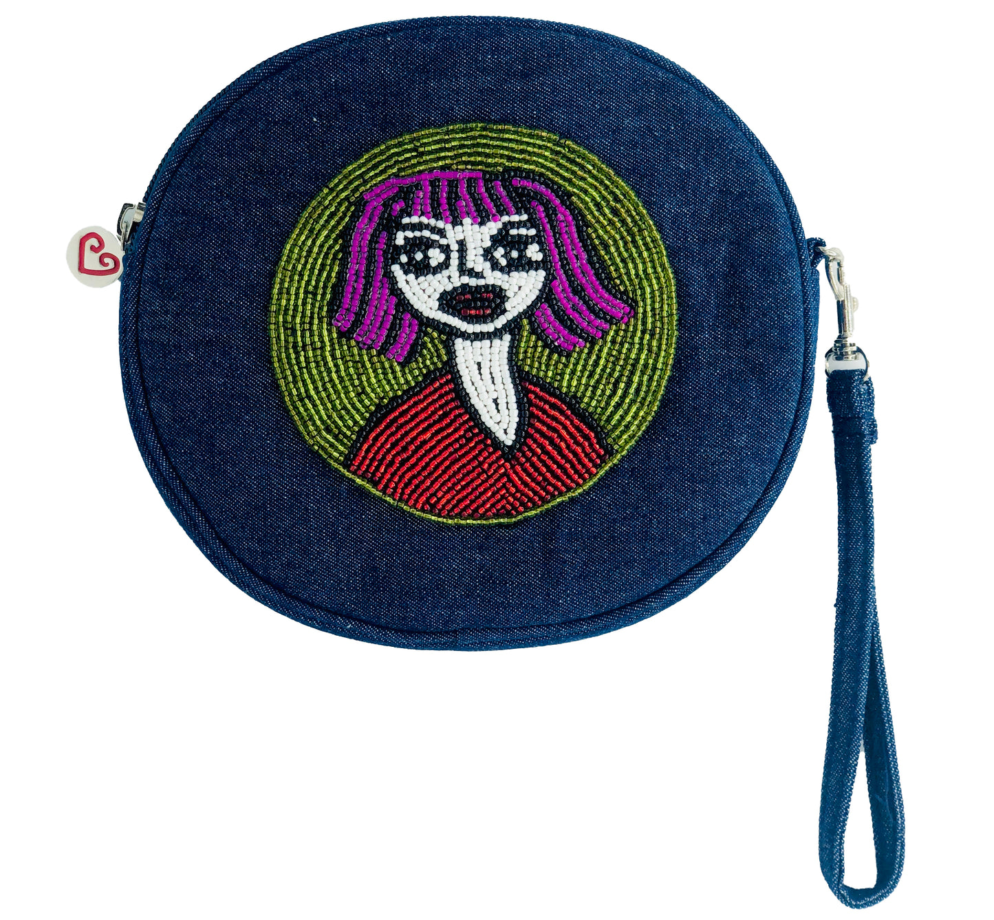 Simone Denim Canteen Clutch