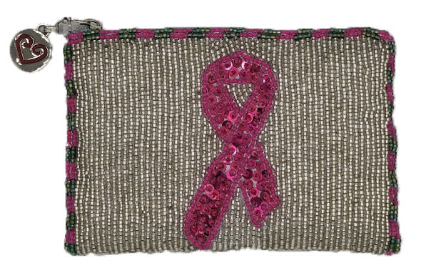Pink Ribbon Coin Purse