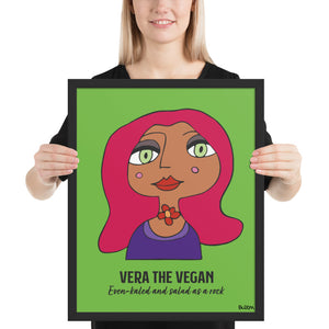 Vera The Vegan Framed Art