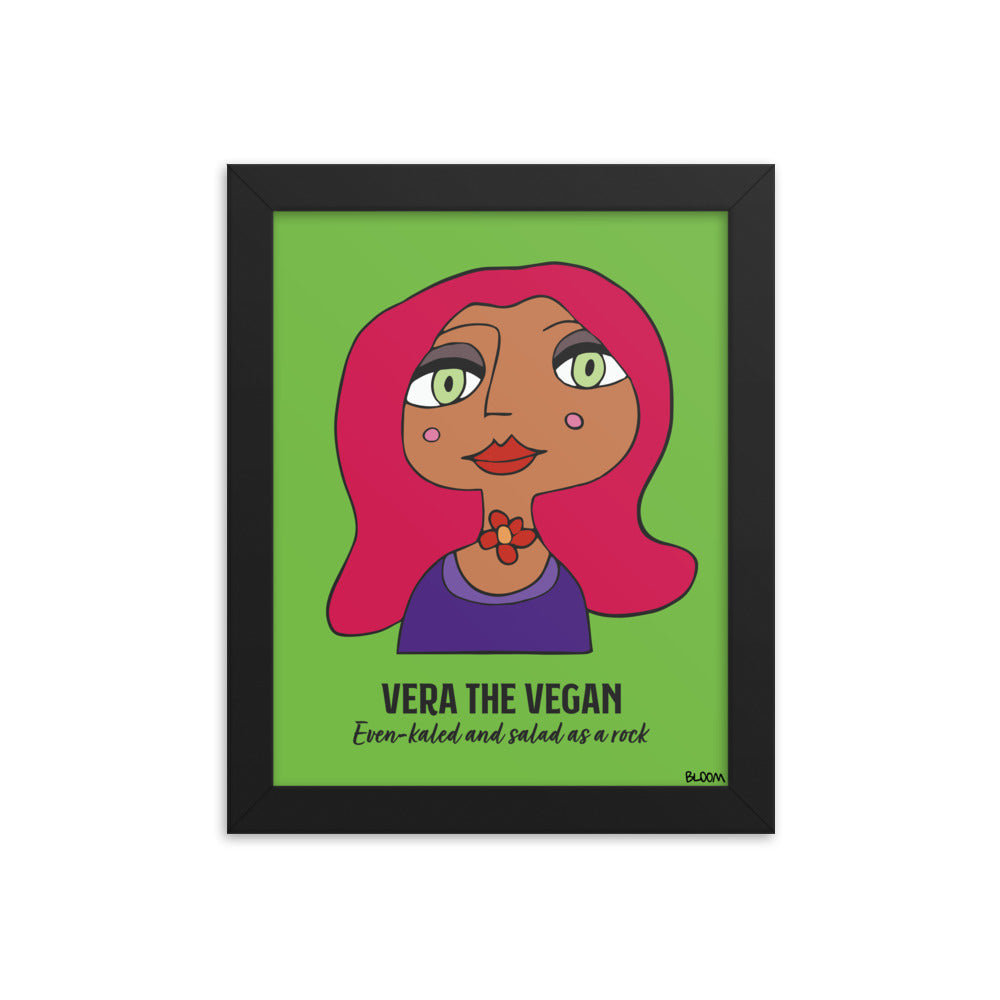 Vera The Vegan Framed Art