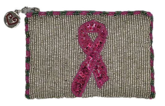 Pink Ribbon Coin Purse