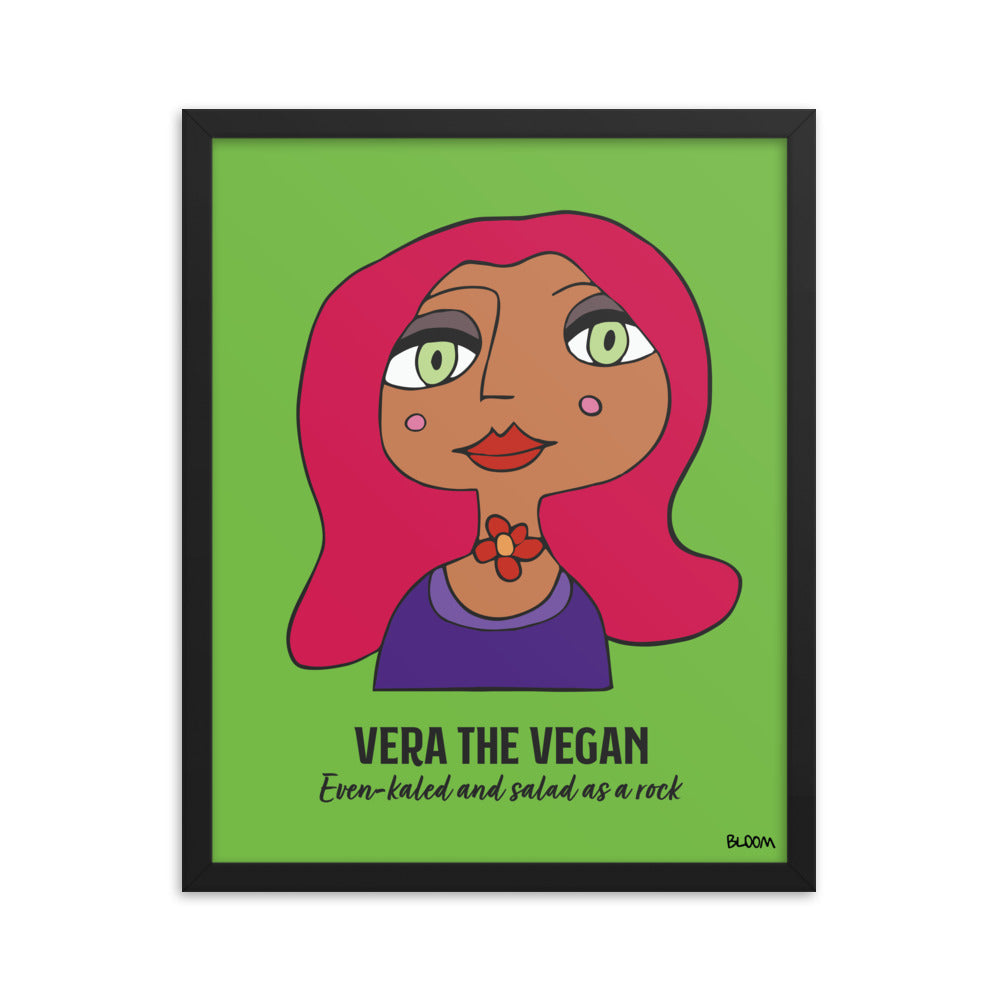 Vera The Vegan Framed Art