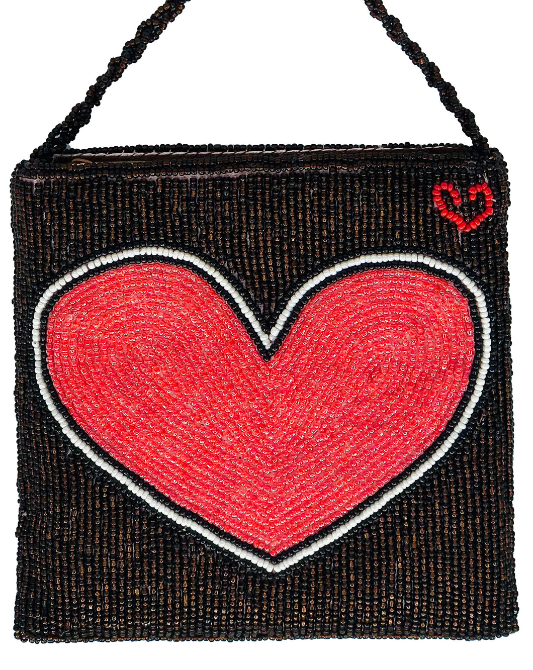 Brown Heart Disco Bag