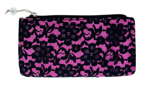 Pink Lace Cosmetic Bag