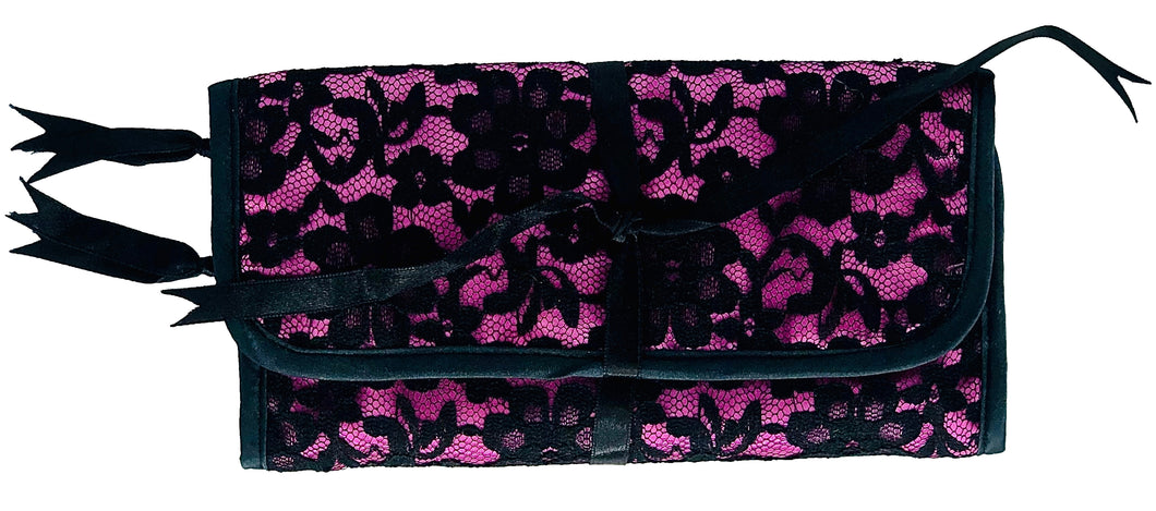 Pink Lace Jewelry Pouch