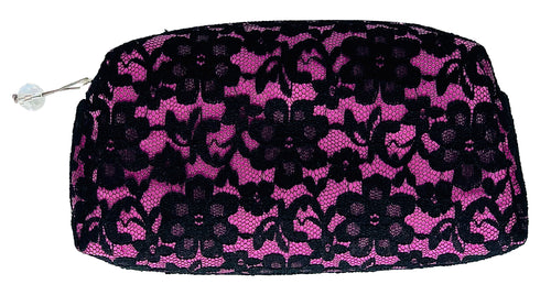 Pink Lace Cosmetic Pouch